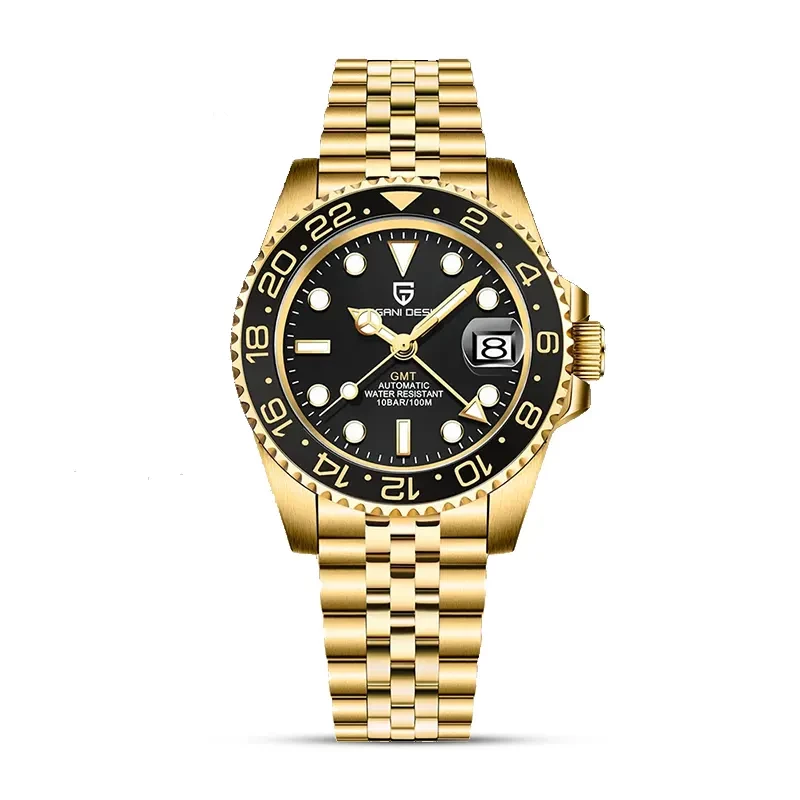 Pagani Design PD-1662 GMT-Master Automatic Gold-tone Men's Watch